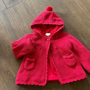 So soft red sweater jacket